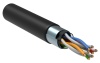 Кабель витая пара F/UTP cat. 5e 4х2х24AWG LDPE для наружной прокладки черный (305м) (LC3-C5E04-339)