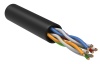 Кабель витая пара U/UTP cat. 5e 4х2х24AWG LDPE для наружной прокладки черный (305м) (LC3-C5E04-139)